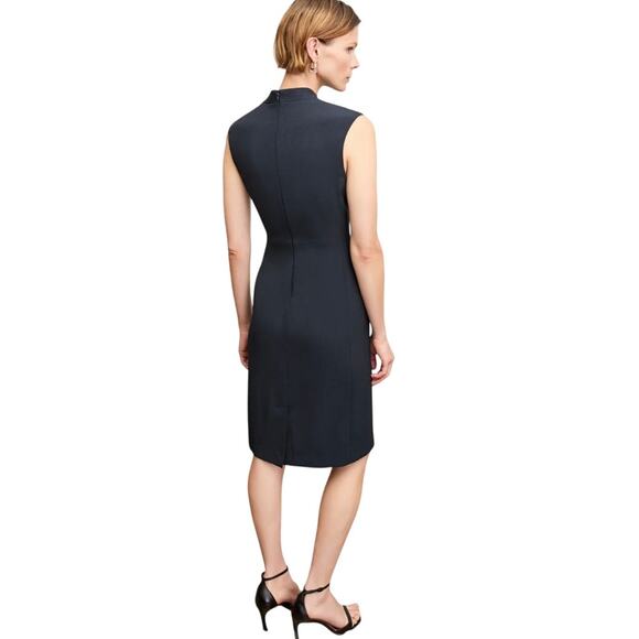 MM Lafleur Women's Aditi Sheath Dress WonderTex Dark Navy Blue 2X - Picture 2 of 12